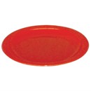 Assiette en polycarbonate rouge Olympia Kristallon 230mm (Lot de 12)